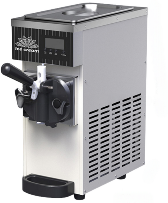 소프트아이스크림기계 아이스크림기계 아이스크림메이커 220V60hz 한국향플러그 무료업그레이드, 1구 스탠다드, 오렌지