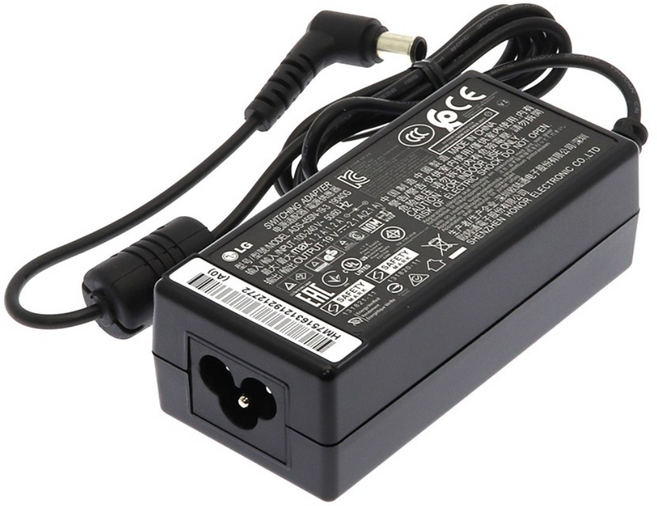 [엔티와이] LG 정품 19V 2.1A 모니터 전원 어댑터 외경 6.5mm 27MP47HQ 32MN49HM 충전기 EAY62708914 EAY62768621