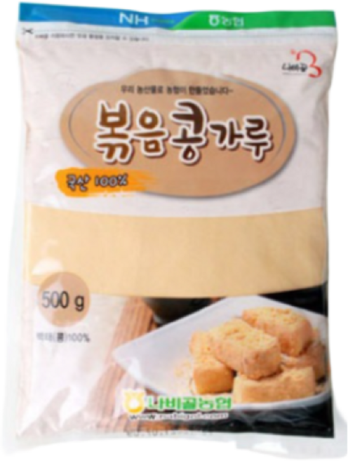 [농협] 함평 나비골농협 국산 볶음 콩가루, 500g, 1개