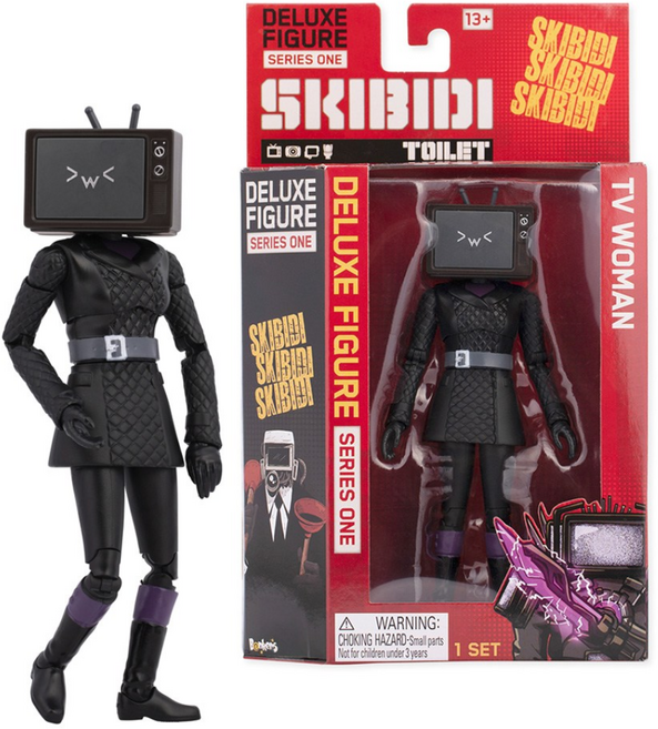 스키비디토일렛 디럭스 액션 피규어 TV우먼 15cm, 1개