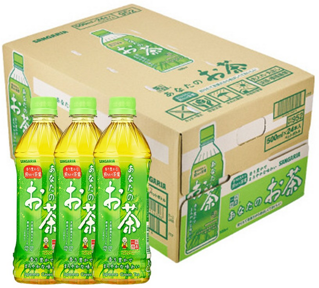 산가리아 당신의 녹차, 24개, 500ml