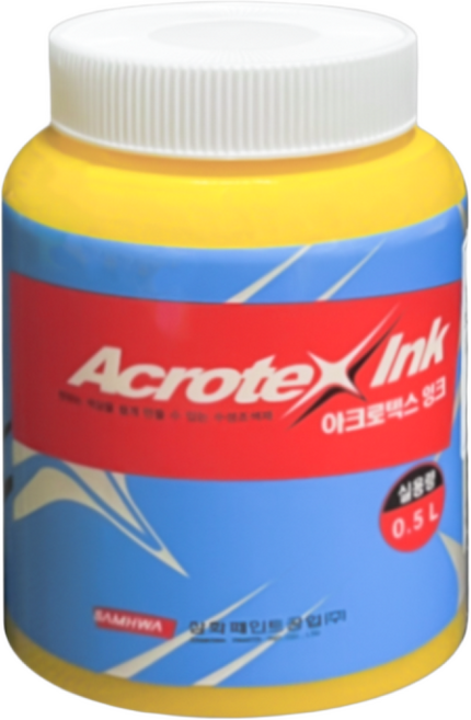 삼화페인트 아크로텍스 수성 잉크 조색제, 녹색, 0.5L, 1개