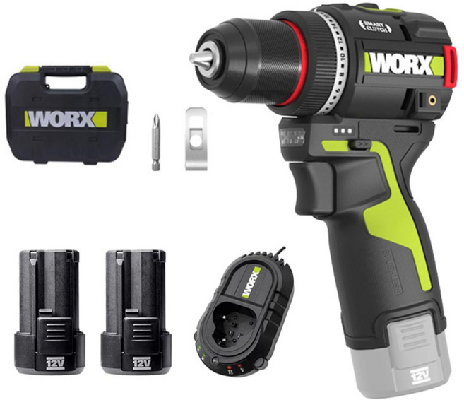 웍스 WU135.2 2.5Ah 배터리2개 12V 미니 드릴드라이버 키레스척 너구리해외쇼핑, 1개