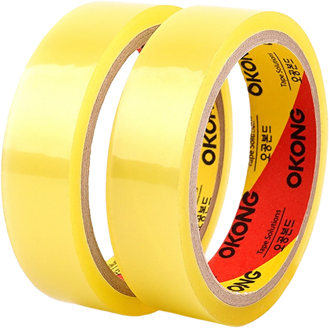 오공 투명 OPP테이프, 1개, 2등분