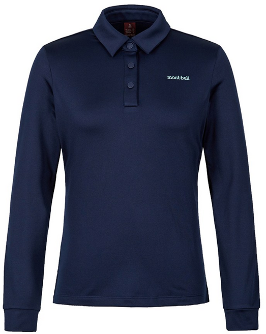 몽벨 여성 웜 폴로 긴팔 티셔츠 [D/NAVY]