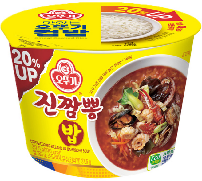 오뚜기 컵밥 진짬뽕밥, 217.5g, 6개