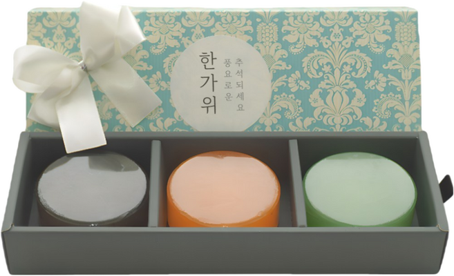 YB맘 수제비누 3종 선물세트+리본포장+쇼핑백, 300g, 8세트