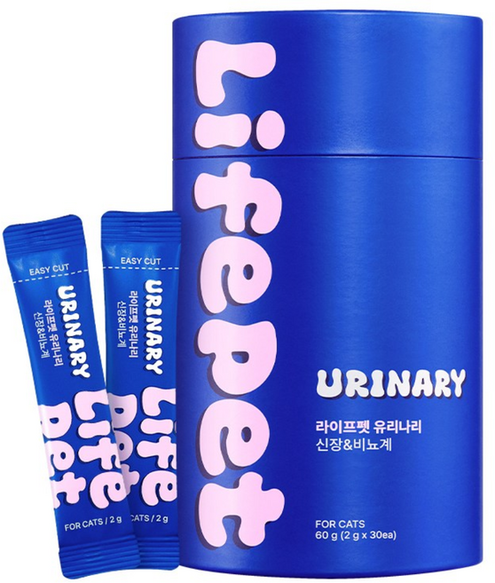라이프펫 반려동물 고양이 영양제 유리나리 유산균 간 케어, 30회분, 신장, 1개