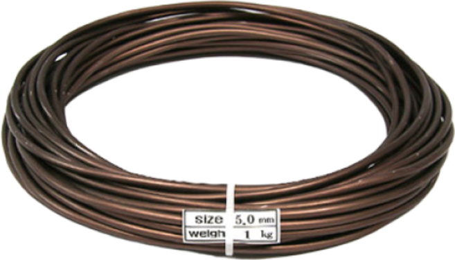 분재철사 3.0mm 50m 식물 지지대 와이어 원예 소나무 공예, 1개