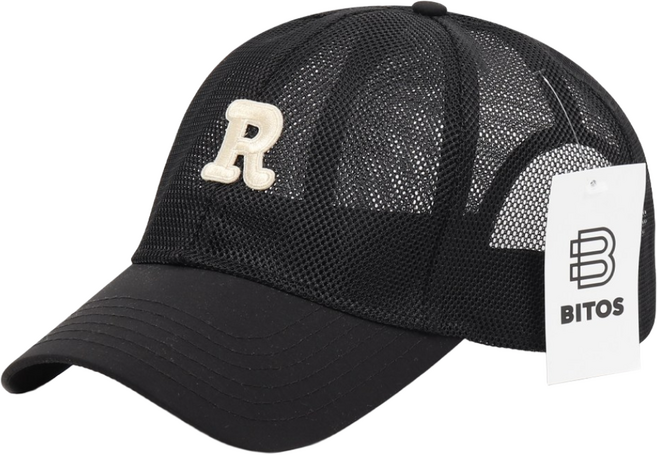 비토스 빅사이즈 R 패치 전체망사 메쉬캡 남자 여자 여름모자 물놀이모자 망사모자