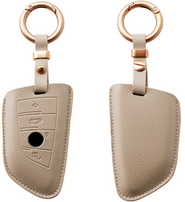 트니르 BMW 호환 스마트 키케이스 신형 천연 소가죽 맞춤 차키링 차키홀더 차량용품, BMW B타입, 에토프그레이