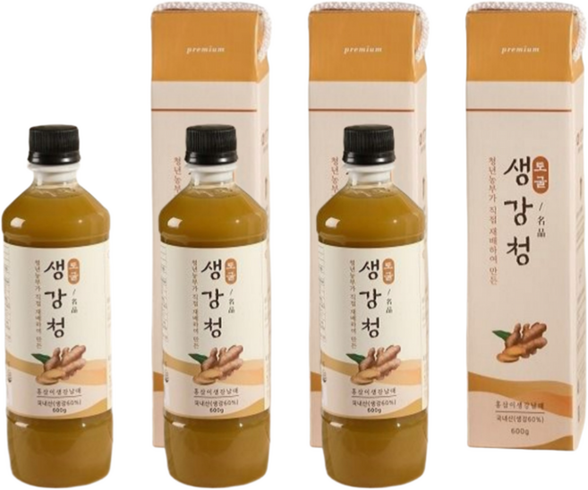청년농부가 재배한 생강청, 600g, 1개입, 3개