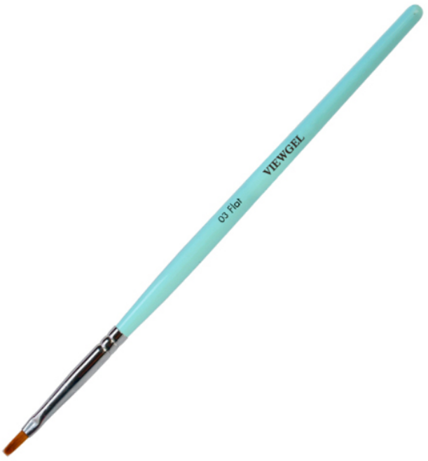 뷰젤 젤 네일 브러시 플랫, 03, 1개