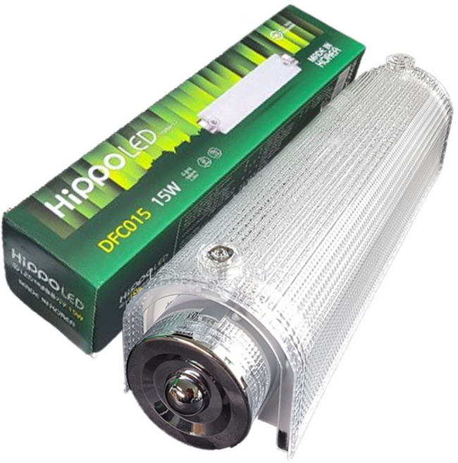히포 LED터널형등기구 15W LED형광등 욕실 주방, 1개