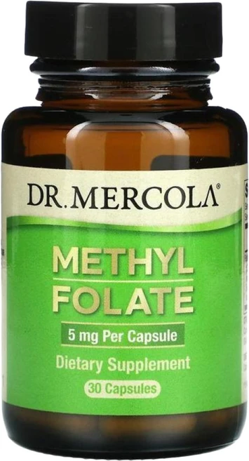 Dr. Mercola Methyl Folate 닥터 머콜라 메틸 엽산 5mg 30캡슐, 1개, 30정 - 쿠팡