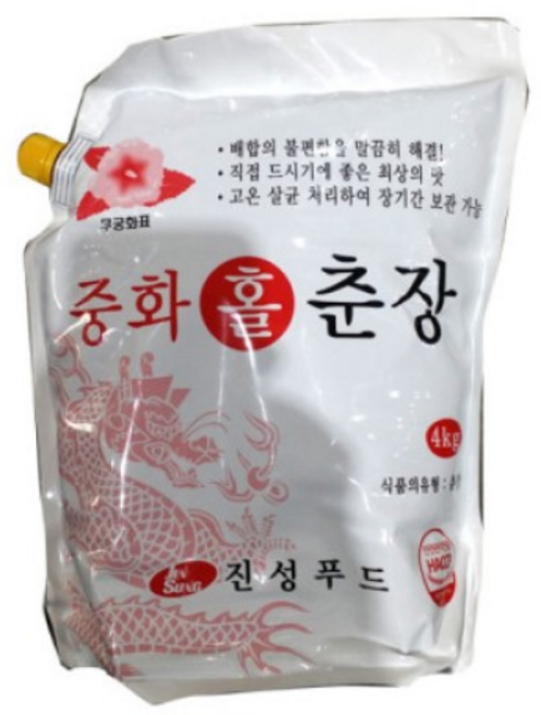 진성 홀춘장 4kg 업소용 중화 홀짜장 양파춘장, 1개