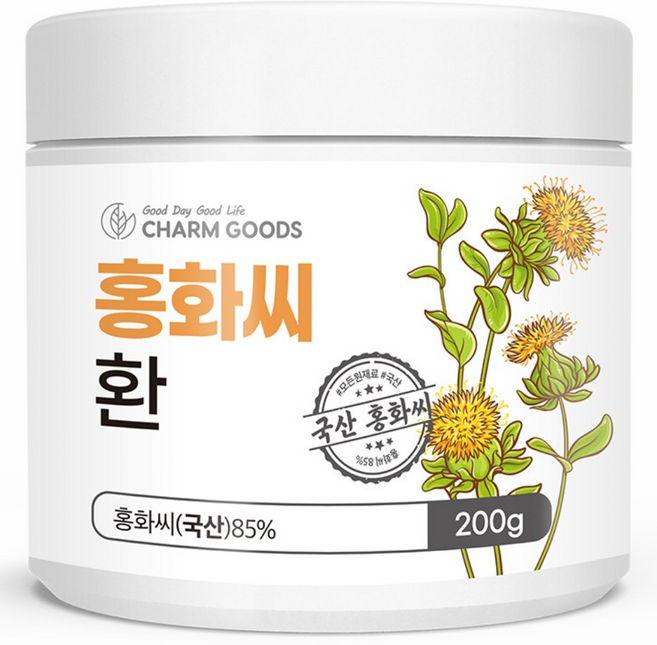 국산 홍화씨 환, 2개, 200g