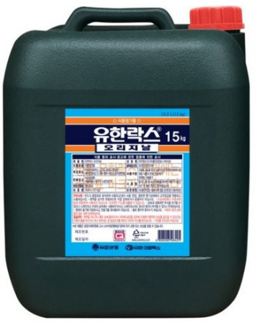 유한락스 대용량 레귤러 락스 업소용 말통, 1개, 15kg