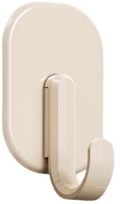 1+1 냉장고 자석 후크 강력한 자국없는 부착 현관문 마스크 차키 걸이, 1세트, 크림 1칸 4P