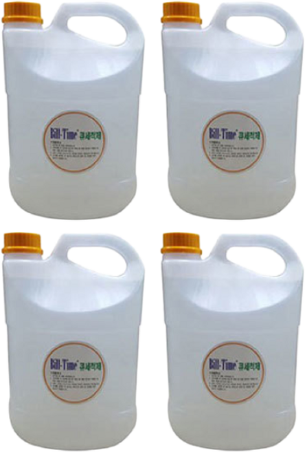 금남당구재료 당구큐세척제 4.5리터 4개 당구큐크리너 당구큐광택제 큐대세척제 큐세척제 당구큐세정제 큐상대세척제, 무색