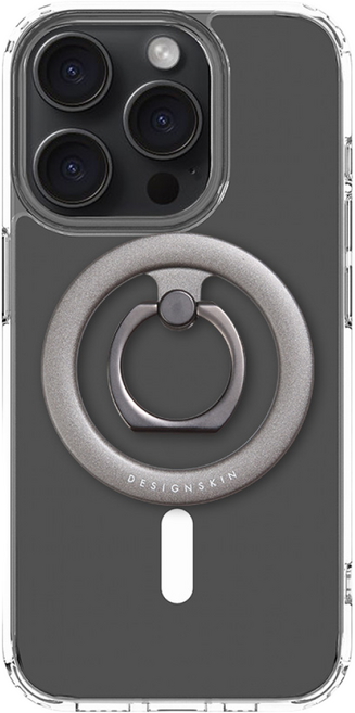 디자인스킨 전기종 사용가능 맥세이프 악세사리 링스마트톡, 1개, 블랙