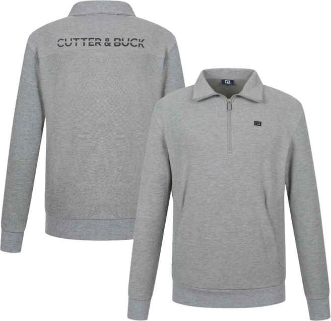 커터앤벅 남성 와플소재 캥거루 포켓 집업티 CBMTS52377