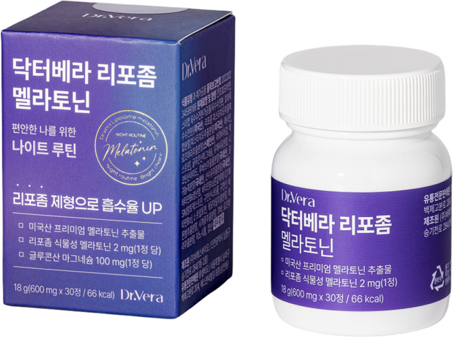 닥터베라 식물성 리포좀 멜라토닌 2mg 피스타치오 함유 식약청 인증, 6개, 30정
