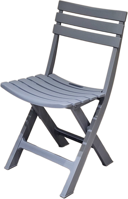 튼튼한 야외 테라스 카페 접이식 의자 정원 플라스틱 아이비 폴딩 체어, 블루, 1개