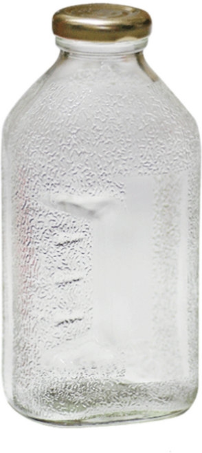 델몬트 쥬스 사각 유리병 실버, 500ml, 20개