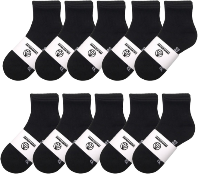 페이퍼플레인 학생용 아동용 중목 스포츠 양말