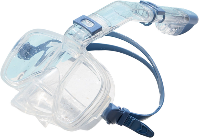 라라비치 스노클링 세트, 일체형, 블루