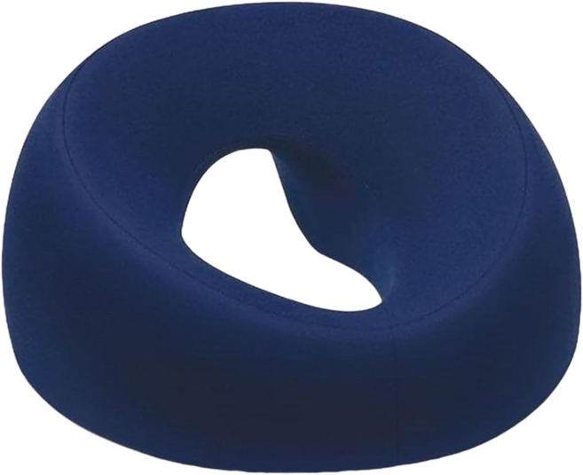 Topsun 마사지 베개 미용실 누워 베개 미용 침대 특수 베개 마사지 침대 구멍 얼굴 쿠션 침대 메모리 폼, 진한 파란색, 1개