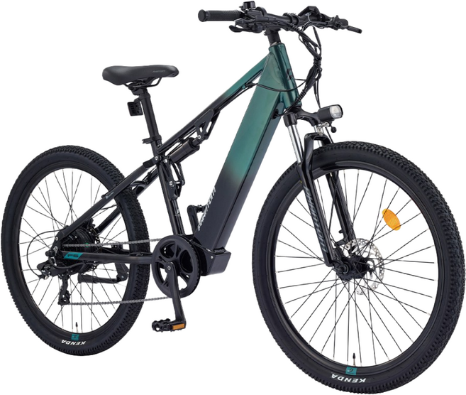 삼천리자전거 2024년 팬텀FS 27.5인치 전기자전거 (PAS 스로틀 겸용) 100% 완조립 사은품증정, 다크 제이드 / 블랙, 알루미늄