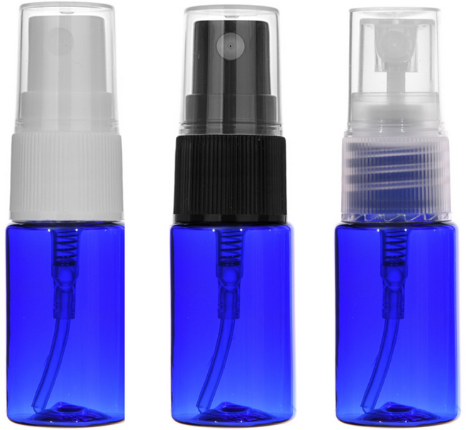 [대량묶음판매] 스프레이용기 10ml 15ml 20ml 30ml 40ml 허브스프레이공병, 10ml청색, 100개, 흰색캡