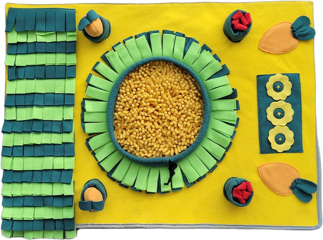 레토 강아지 노즈워크 대형 담요 당근밭 장난감 포함 80x60, 강아지노즈워크 당근밭 LDG-NW01, 단품, 1개