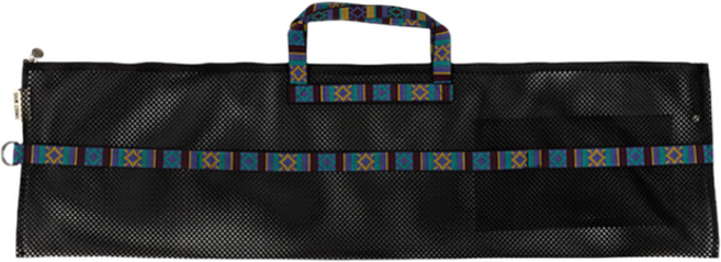 스윗스윔 망사가방 프리다이빙 롱핀가방 롱핀백 메쉬가방, 블루, 블랙