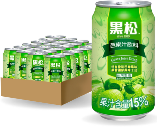 대만 헤이송 구아바 주스 음료, 24개, 320ml