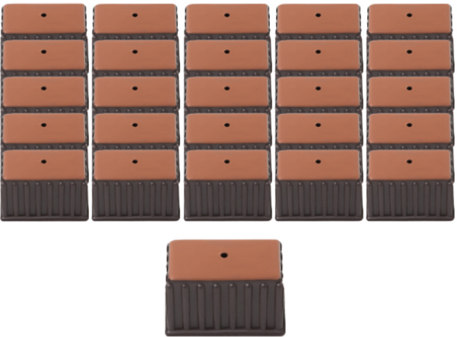 체어서퍼 먼지가 달라붙지 않는 의자발커버 직사각 L, 브라운, 16개