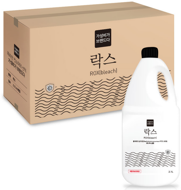 가성비가브랜드다 락스, 2.1L, 6개