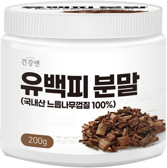 건강앤 국내산 느릅나무 유근피 유백피 분말, 200g, 1개 - 쿠팡