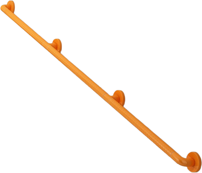 모칸도 ABS 계단 안전손잡이 1 ~ 3미터 핸드레일 안전바 벽부형 난간대, 황색, 1개