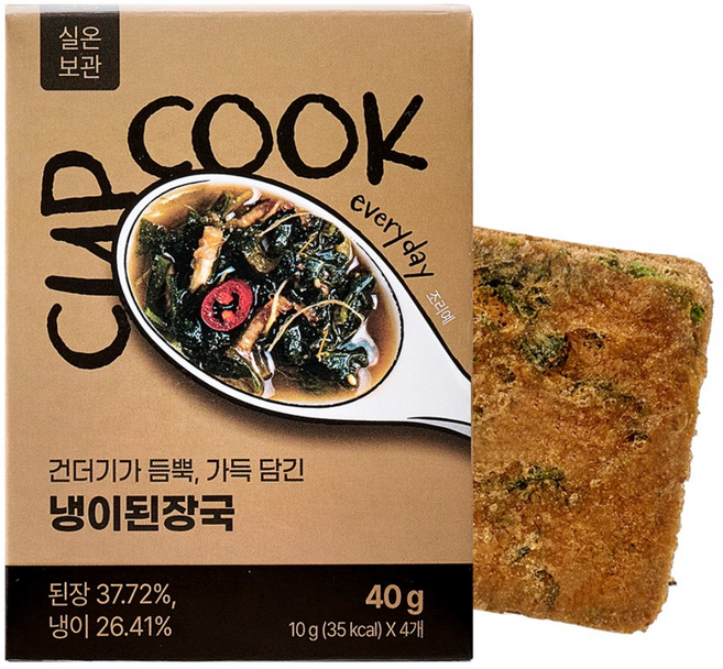 국산 냉이 국산 된장으로 자연발효 단백질 동결건조 프리미엄 된장국 컵쿡에브리데이 냉이된장국 깊은 맛은 그대로 속편한 구수함, 1개, 40g