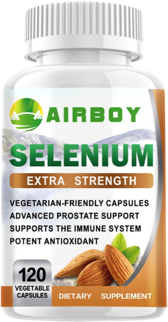 셀레늄 120정 200mcg - 갑상선 건강 면역 강화 항산화 비GMO, 1개, 60정