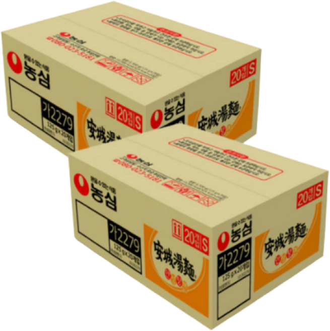 농심 안성탕면 40개입 봉지라면 한박스 야식 캠핑(손소독젤2ml 증정), 40개