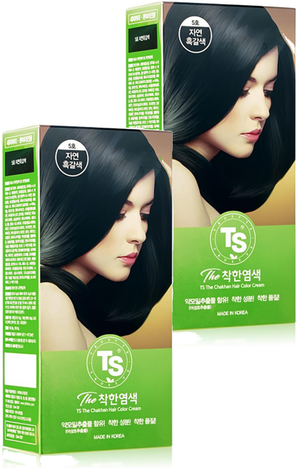 TS 착한염색, 5호 자연흑갈색, 2개