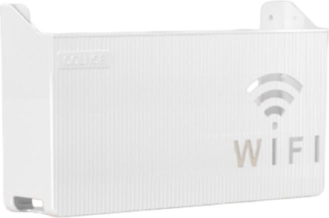 리빙쉘 와이파이 공유기 벽걸이 보관함, 1개, 화이트