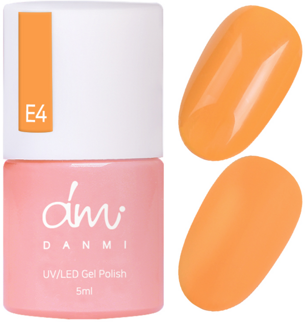단미 컬러 젤네일, E4 당근주스, 5ml, 1개