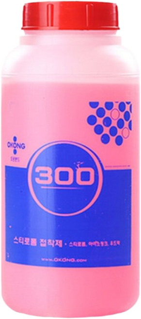오공 300 아이소핑크 스티로폼 단열재 우드란 접착제 800ml, 1개