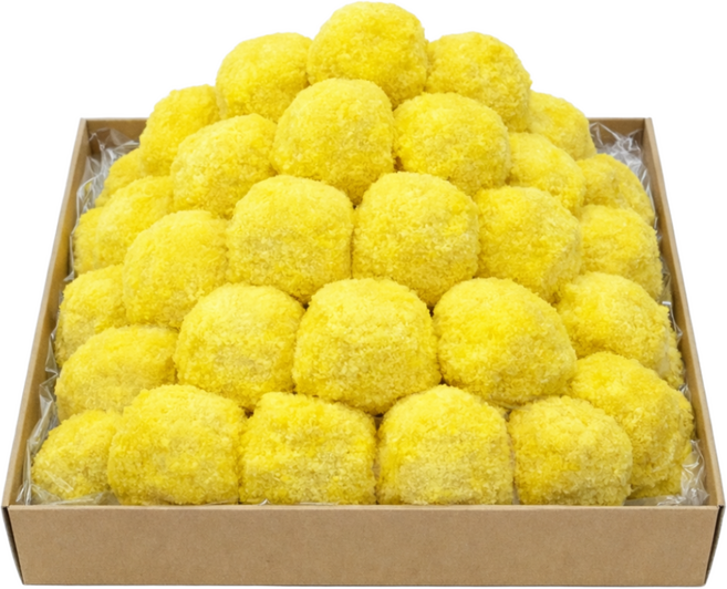 (떡DC몰) 노란카스테라경단 앙금경단 찹쌀떡 (1알당20g+150알) 선물용 굳지않는떡 행사떡 국내산 찹쌀사용, 1박스, 3kg