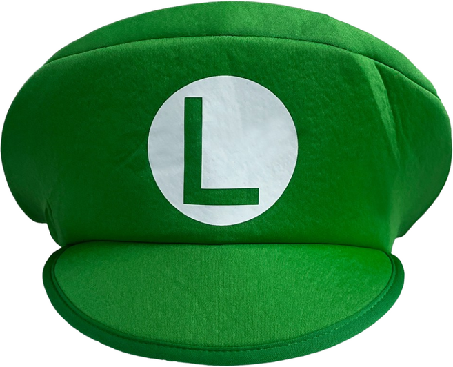 슈퍼 마리오 루이지 모자 코스프레 신축성 캐릭터 졸업사진 할로윈 코스튬 웃긴 소품 선물 반티 악세사리